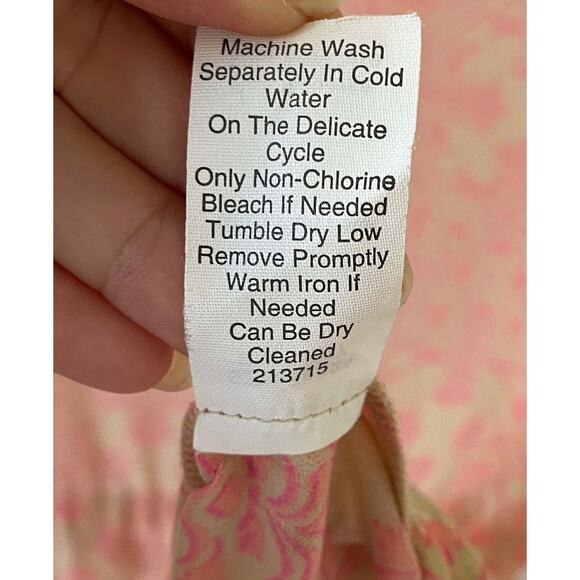 CAbi Shear Tie Tunic Mini Dress Coverup Pink Tank Size Small - Picture 8 of 8